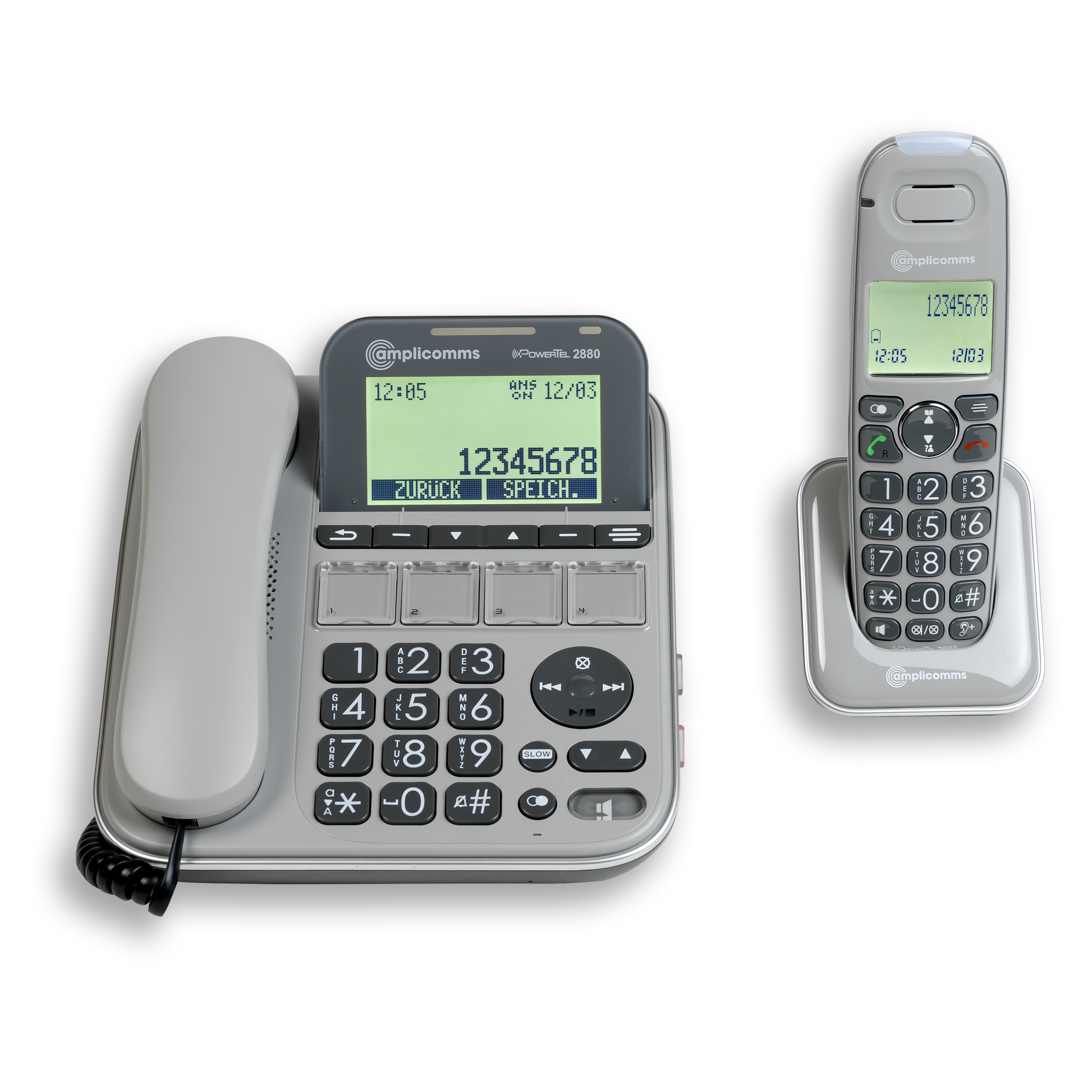 Amplicomms - PowerTel 1780 Cordless amplificato con segreteria