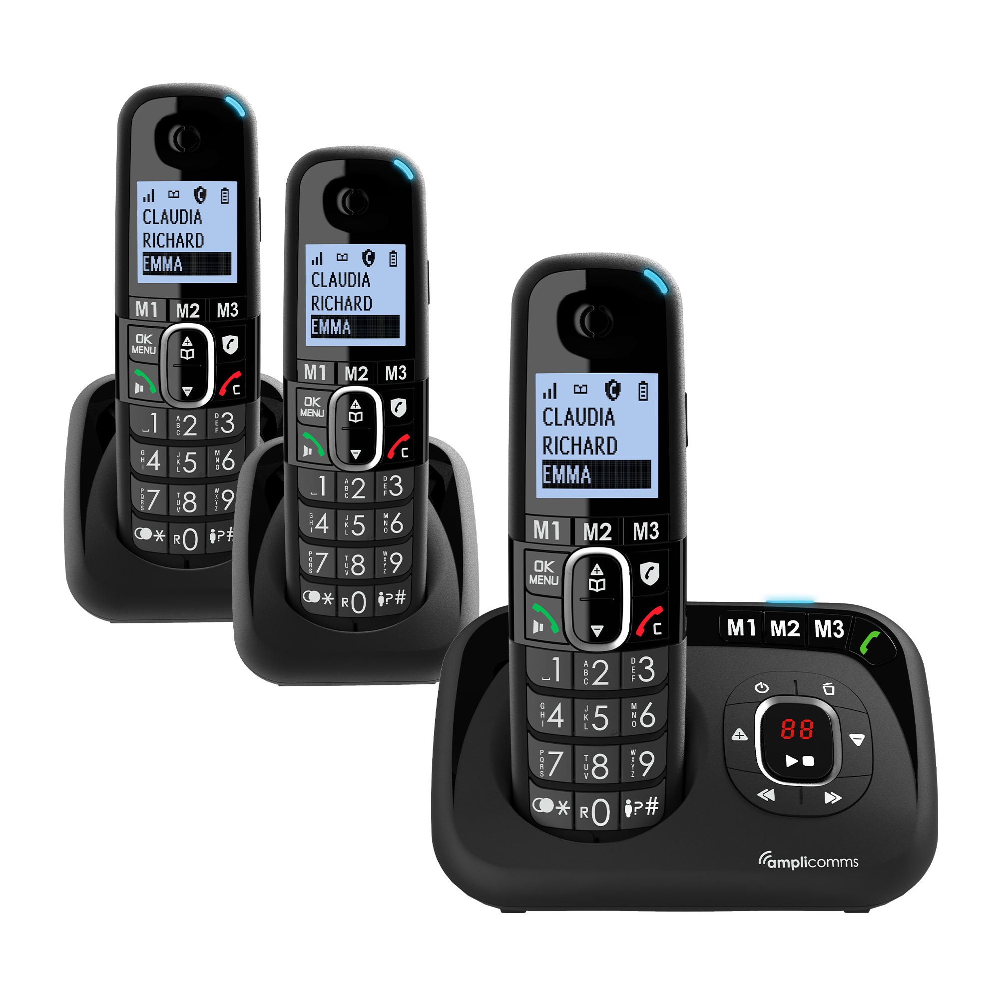 Amplicomms Powertel 2280 - téléphone fixe sans fil amplifié